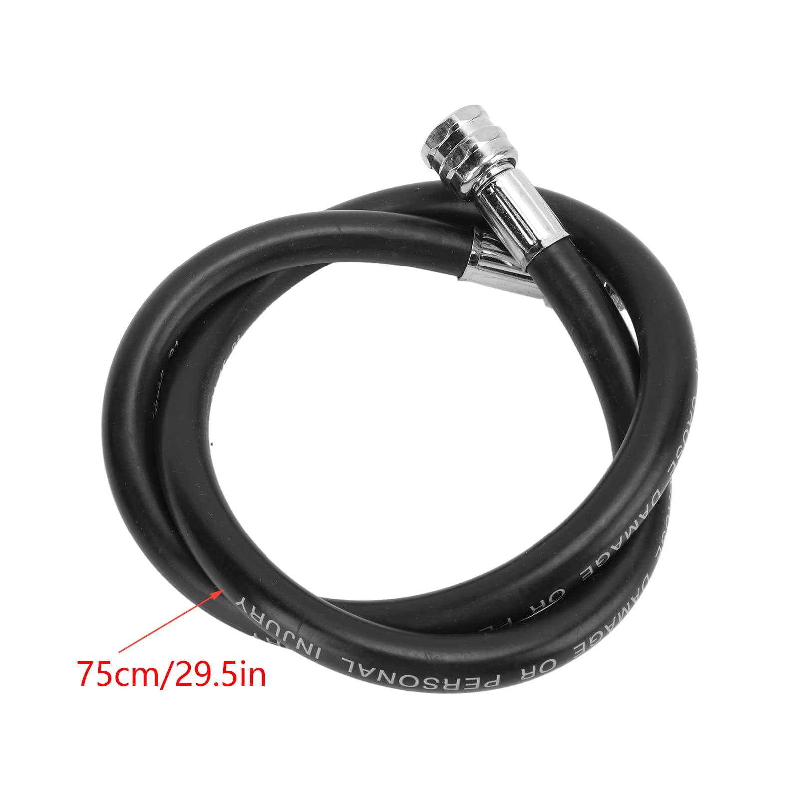 VGEBY Accesorios de buceo, Resistencia al envejecimiento Manguera de baja presión Buceo Manguera de baja presión Tubo de gas de goma para regulador de primera y segunda etapa (75 cm)