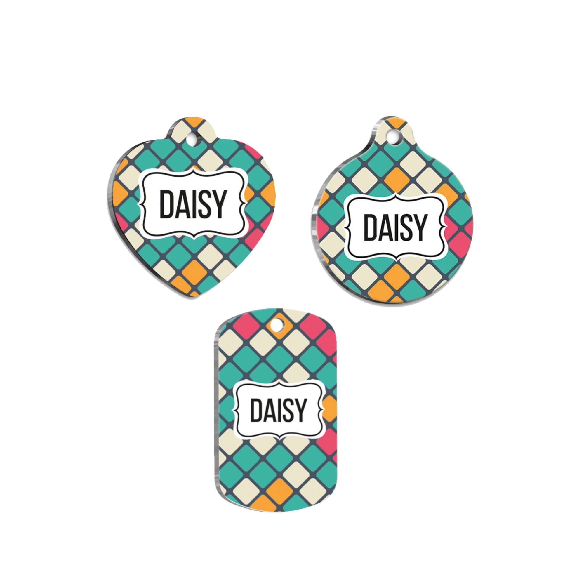 Personalized Dog Tag - Custom Name Tag - ID Tag for Dog & Cat - Customized Pet Tags - Dog Name Tag - Cat Name Tag - Engraved Dog Tag - TS1 (Rectangle)