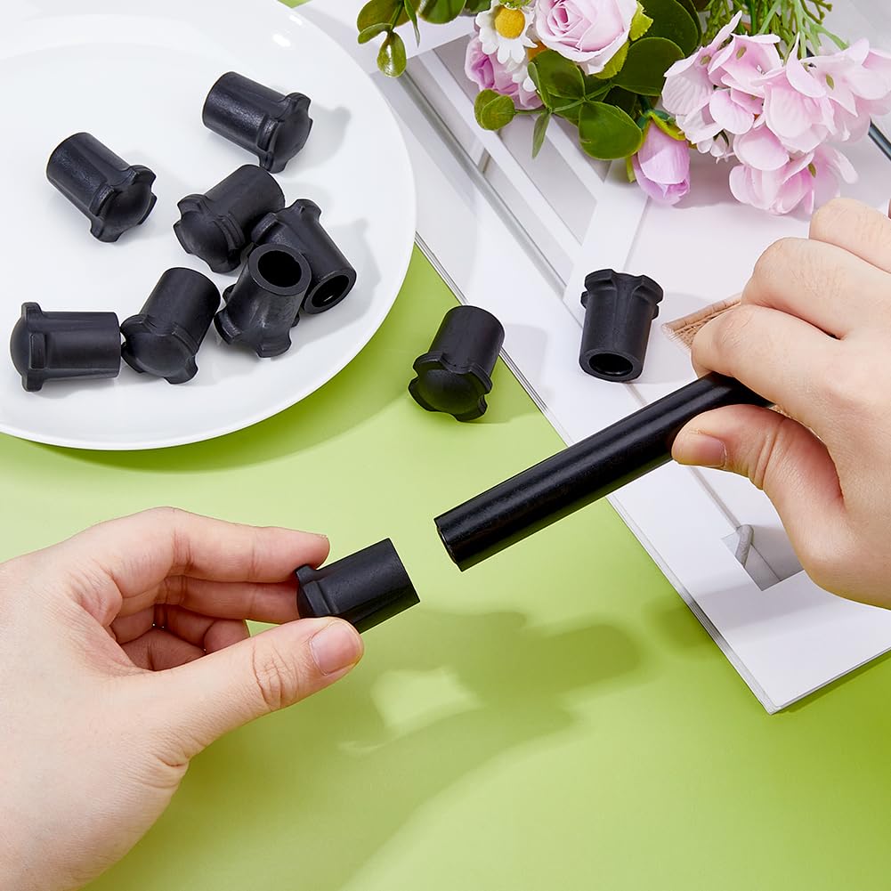 SUPERFINDINGS 36PCS Rubber Chair Leg Floor Protectors Round Black Rubber Chair Leg Caps Non-Slip Table Chair Leg End Cap Furniture Leg Protectors Covers for Couch Dining Chair Bar and Patio - Image 3
