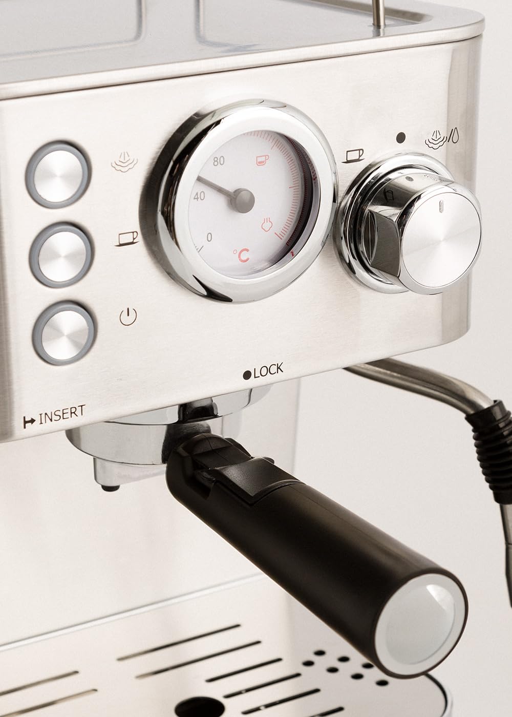 CREATE / THERA CLASSIC/Machine à espresso/Machine à espresso semi-automatique / 20 bars pour café moulu et monodose ESE, réservoir de 1,25 litre, 1100W