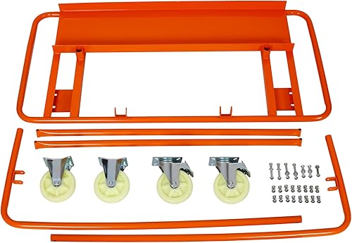 Miniatura 4 de Voohek YC1043 Carro de hojas de yeso resistente y plataforma de panel de capacidad de carga de 1600 libras, coche de servicio multiuso, ruedas con