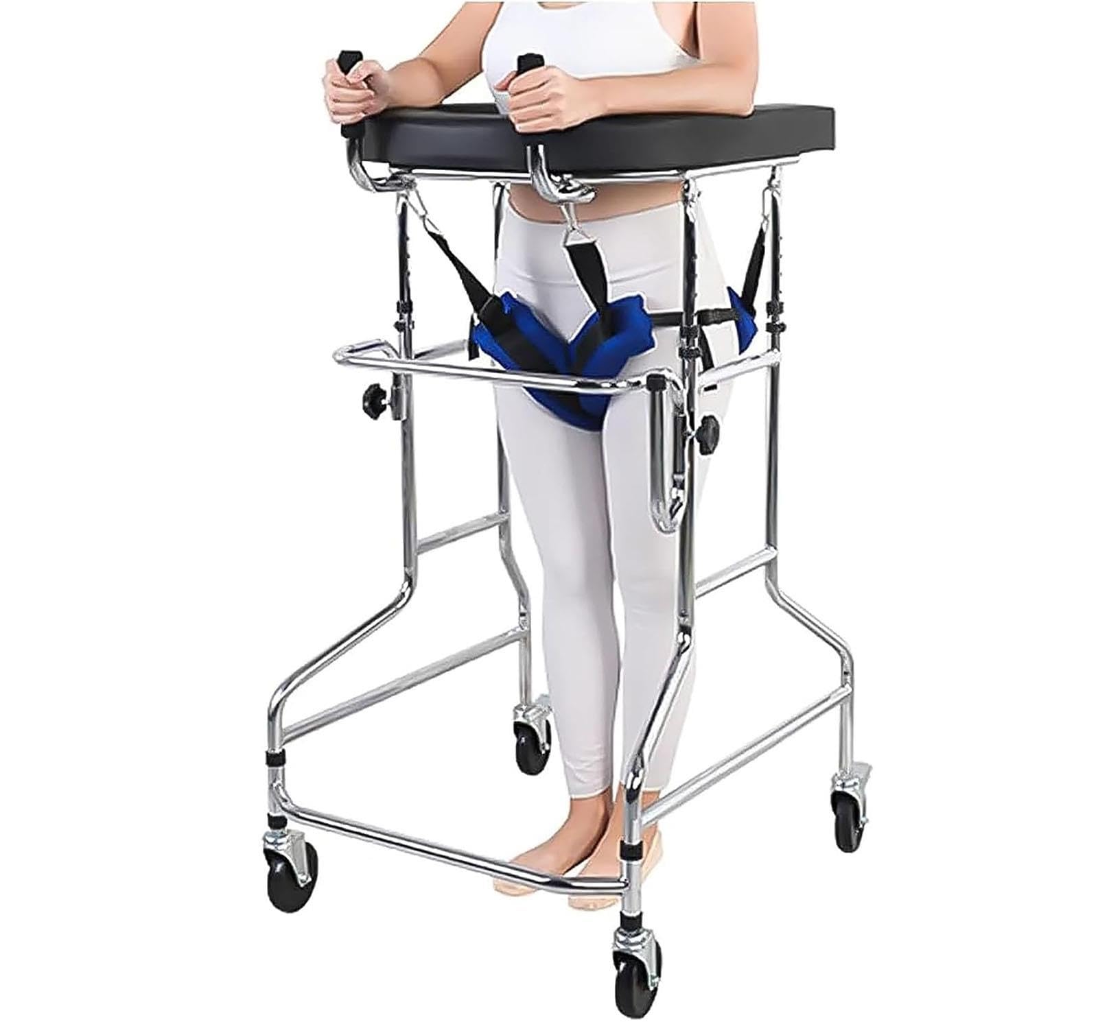 Andador Vertical for Personas Mayores con Asiento, Andador de 8 Ruedas