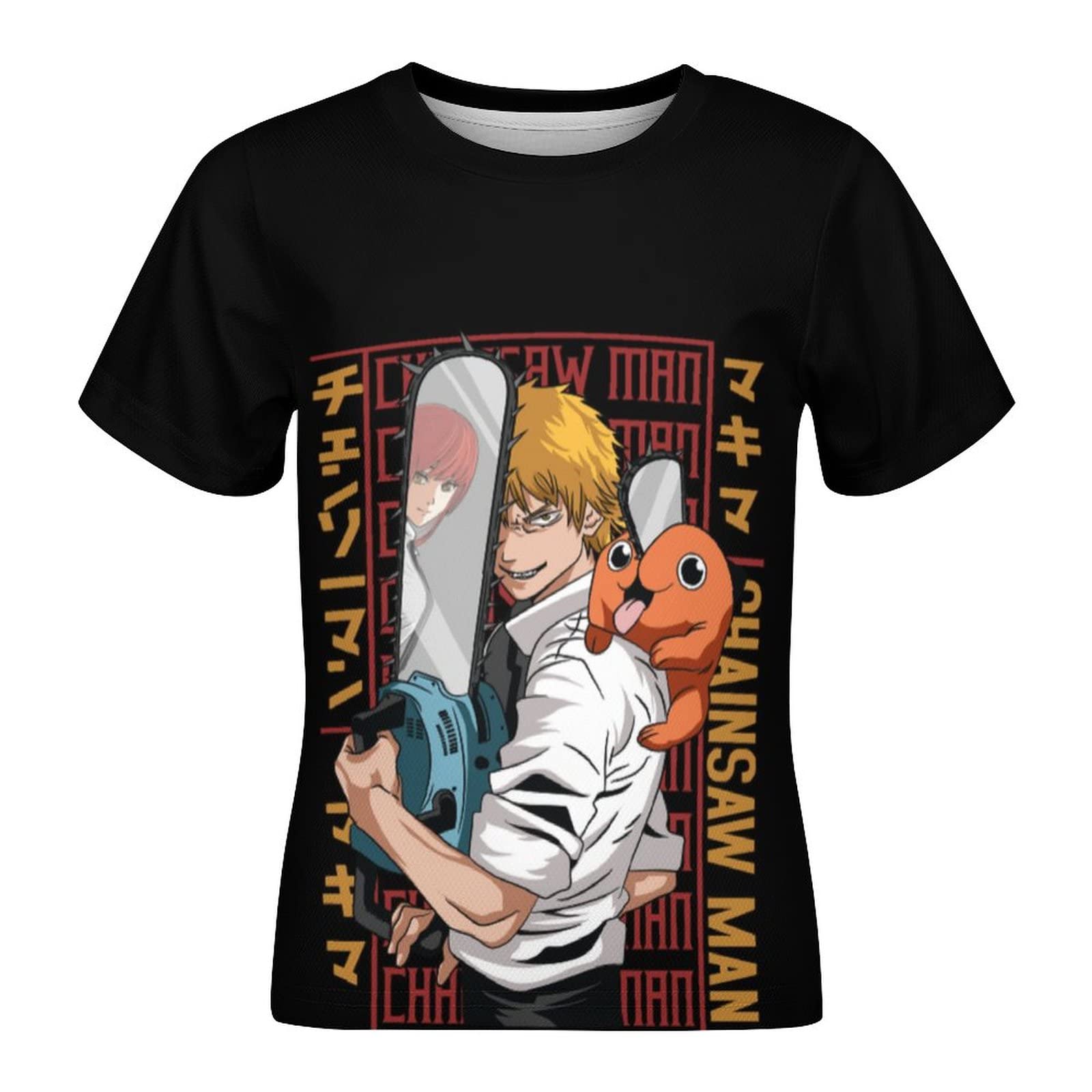Amazon.co.jp: チェンソーマン デンジ ポチタ Tシャツ 子供服 半袖 