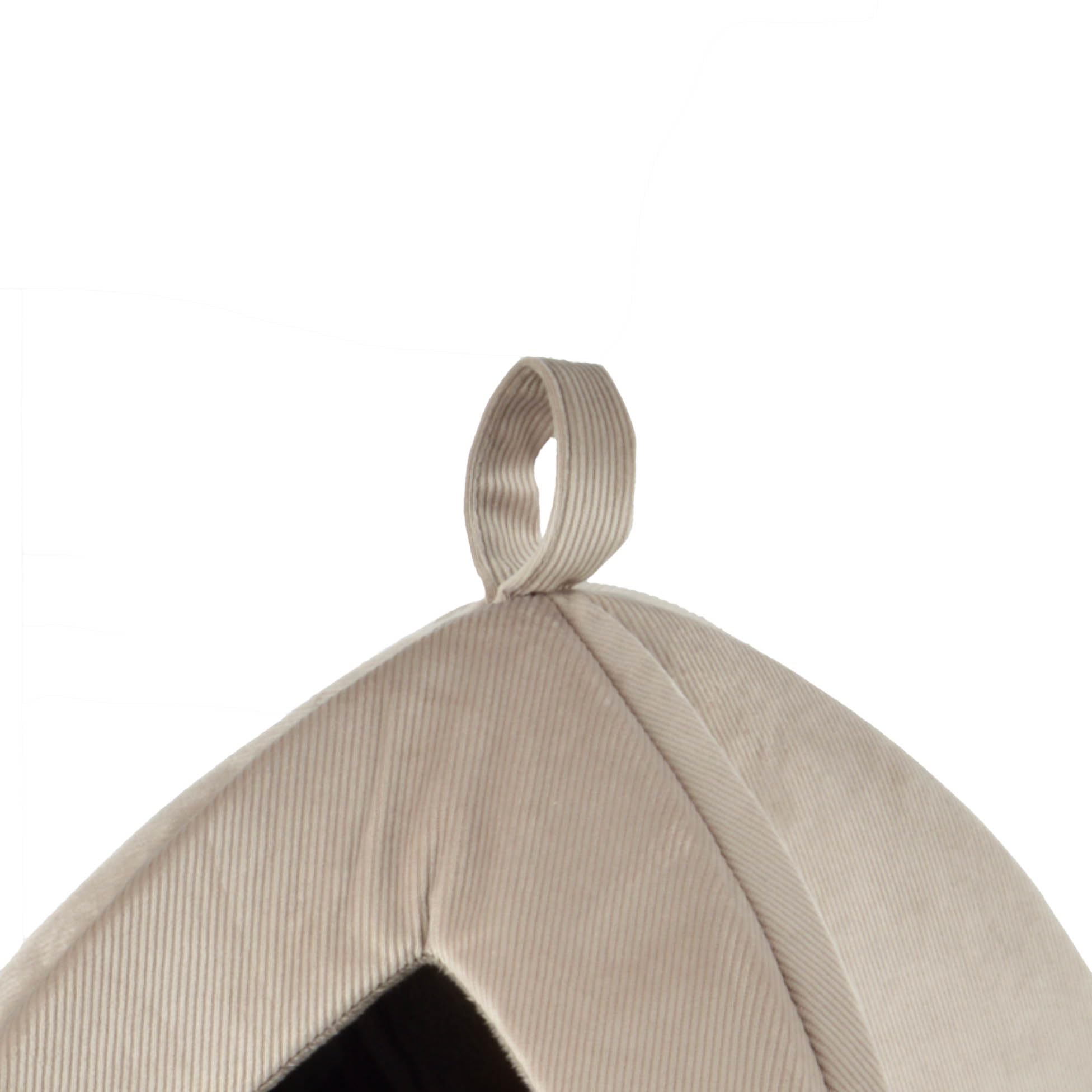 Love Story, Tente Velours Cotelé Polyester 38 x 38 x H30 cm Crafty Noisette