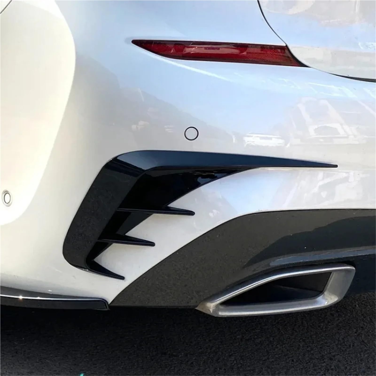 Pasuje do BMW serii 3 G20 320I 325I 330I 2019-2022 Spoiler tylnego zderzaka boczny odpowietrznik osłona wylotu tapicerka(Carbon Look)