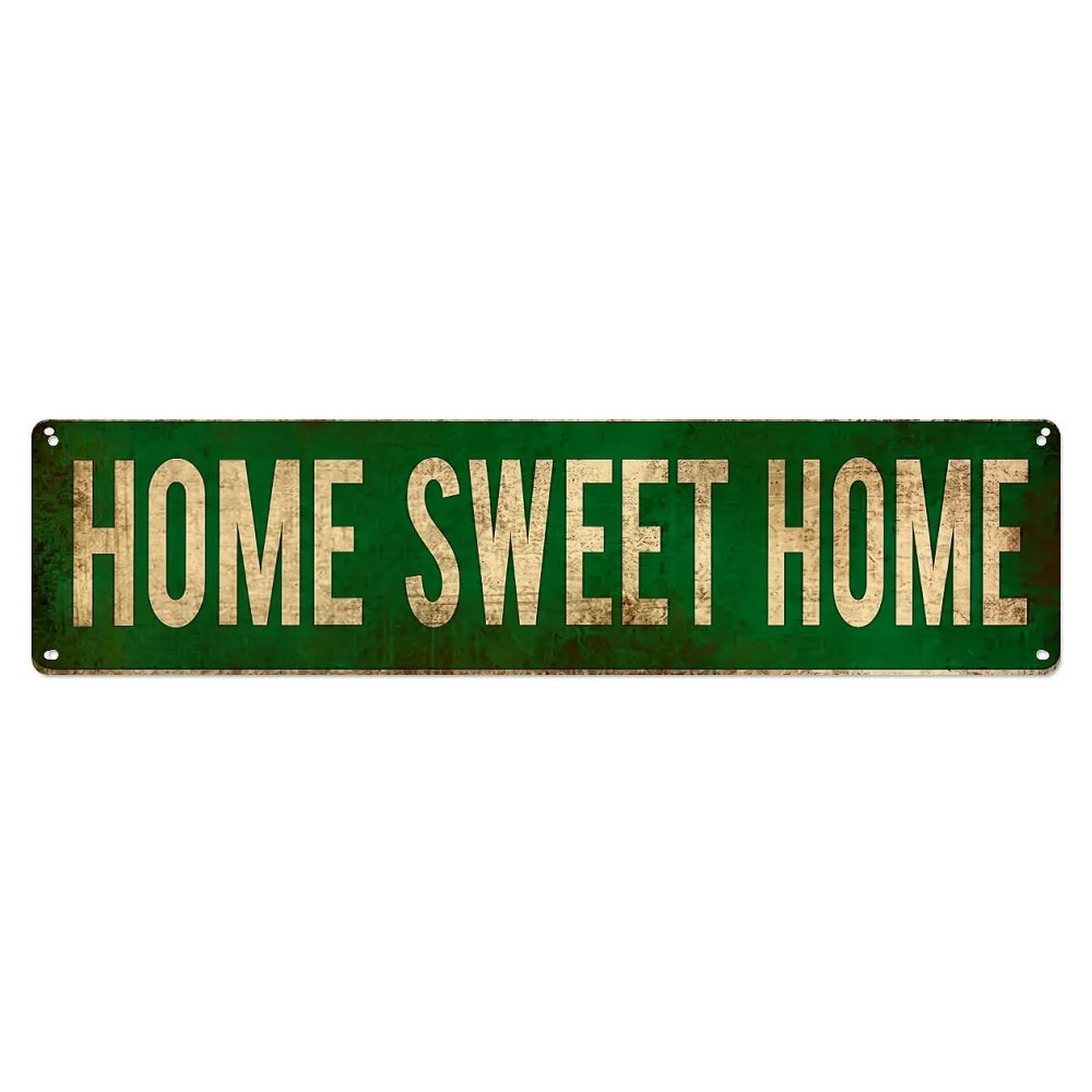 Home Sweet Home Sign Metal Tin Sign Plaque