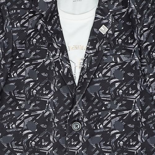 Image of CAVIO Boys Printed Blazer and T-Shirt