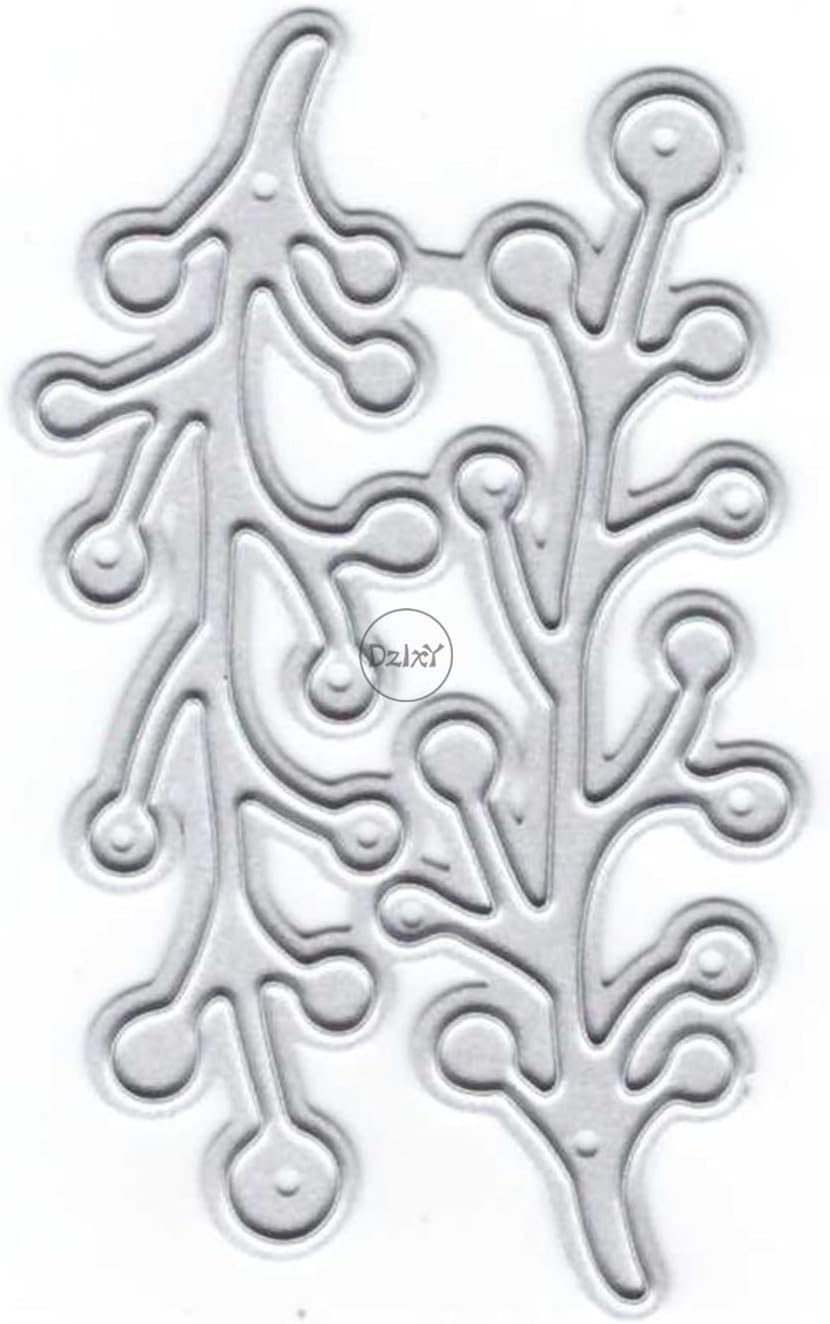 DzIxY Branches and Leaves Metal Cutting Dies for Card Making Kit Embossing Paper Die Cuts Scrapbook Machine Stencils Storage Pockets Supplies