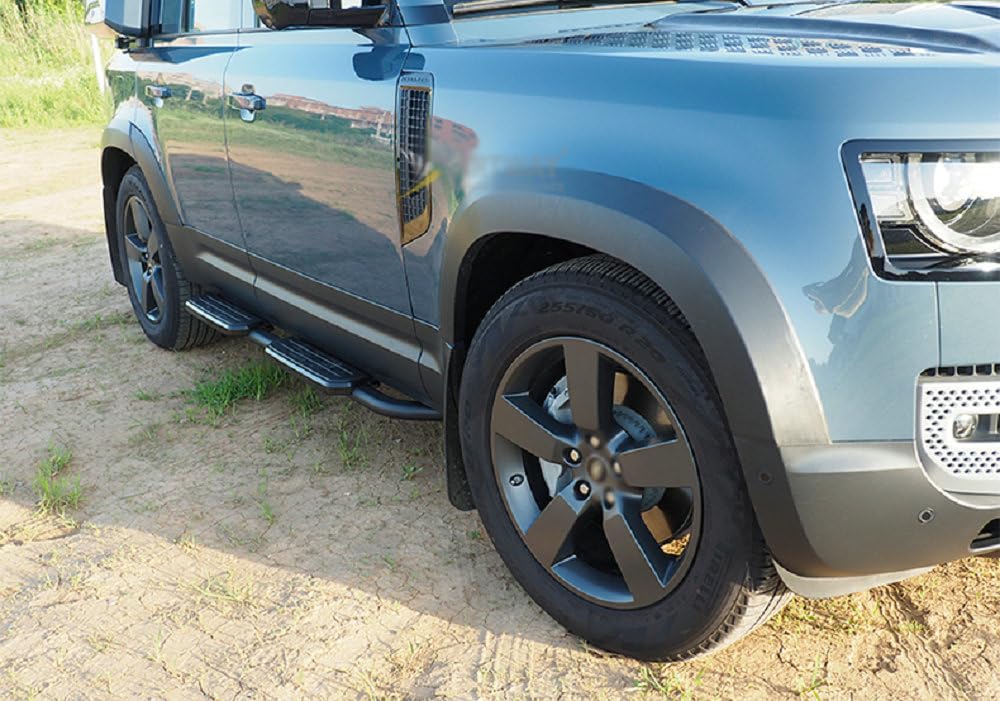 Cejas Para Ruedas Land Rover Defender 110 2020-2023 - ABS Negro Mate, Protector Antiarañazos Para Pasos De Rueda