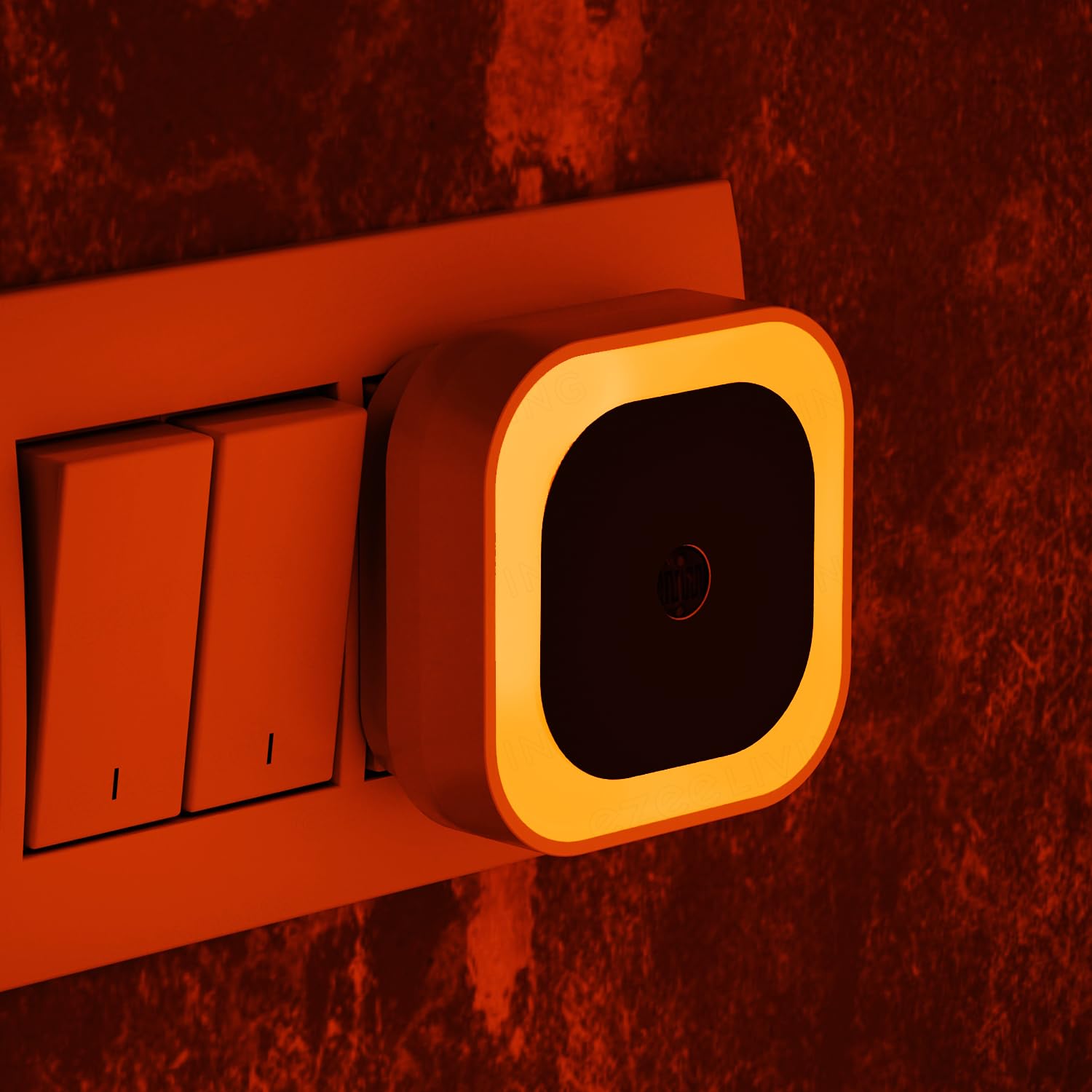 Green LED Night Light - Auto Sensor & Soft Glow -6