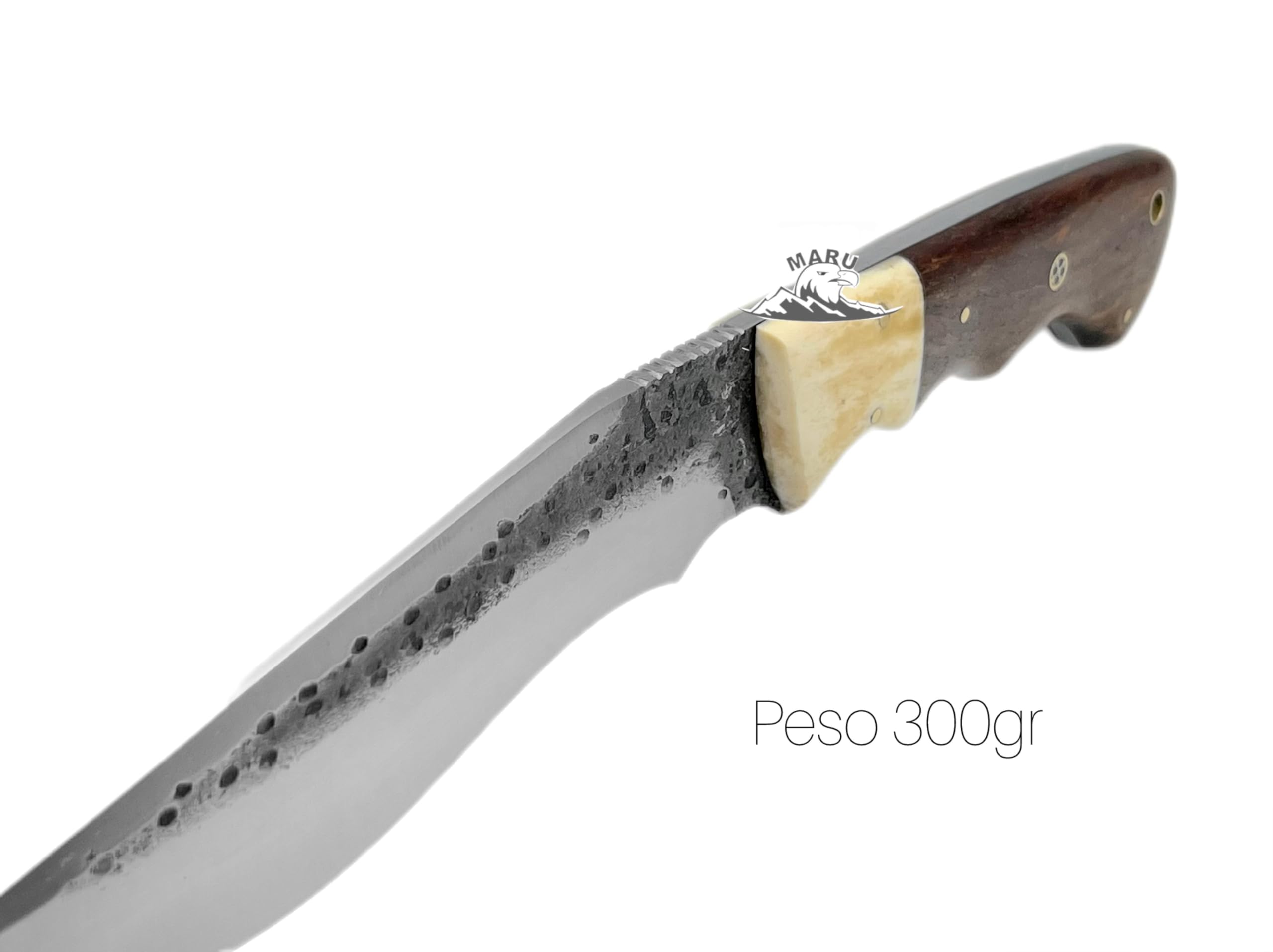 Coltello Artigianale in Acciaio Balestra Forgiato A Mano Manico Legno Lama Fissa-Coltello da Caccia Coltello da Collezione Coltello BUSHCRAFT