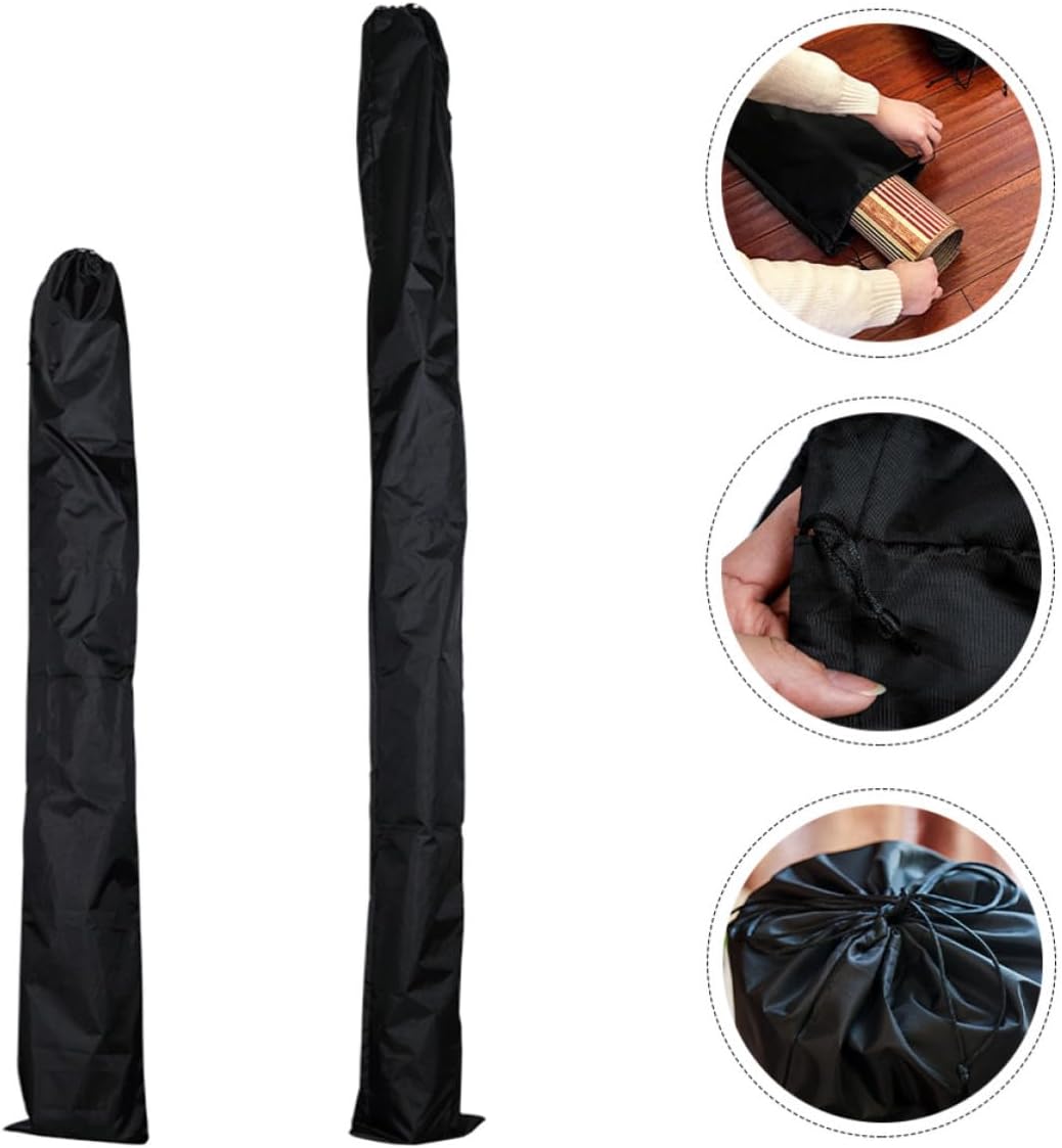2pcs Nylon Straw Mat Drawstring Storage Bag for Summer Mats