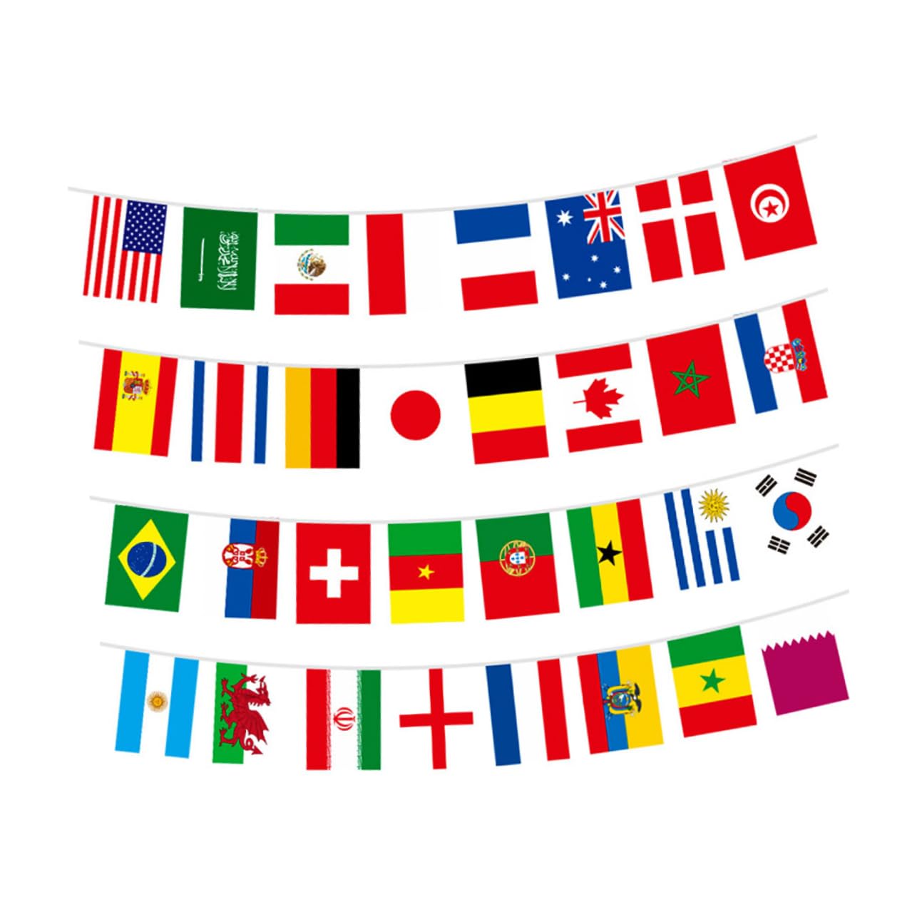 Mikikit 10juegos Banderines De Banderas Internacionales Para Deportivos Decoración De Banderas Copa Para Celebraciones y Interiores y Exteriores