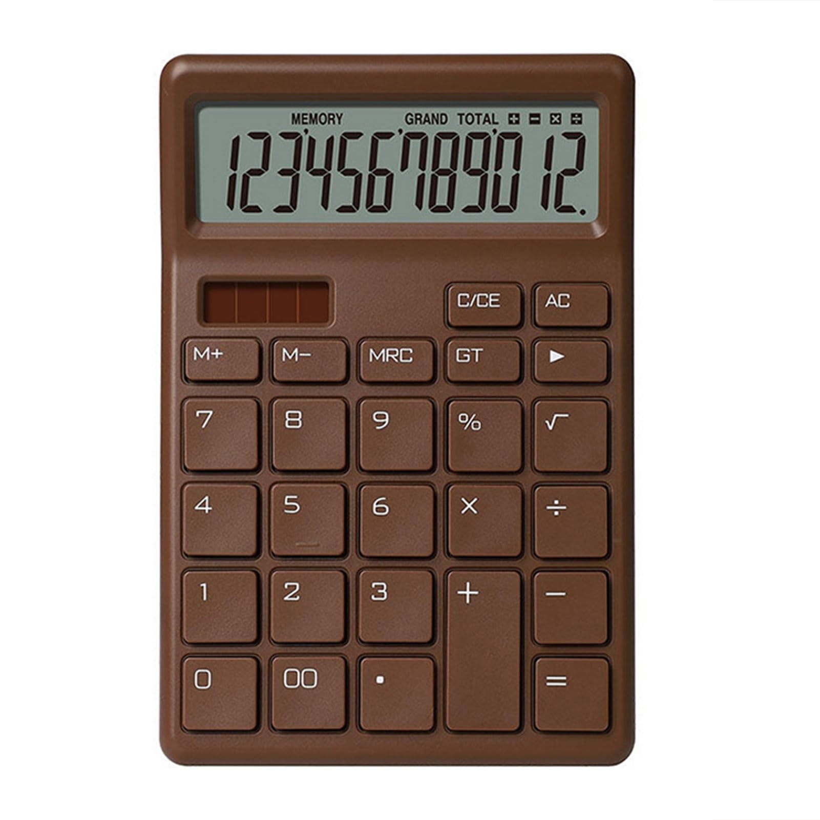 Calcolatrice Compatta Da Tavolo 10 Cifre &ndash; Display LCD, Tasti Grandi, Angolazione 15&deg;, Verde Chiaro