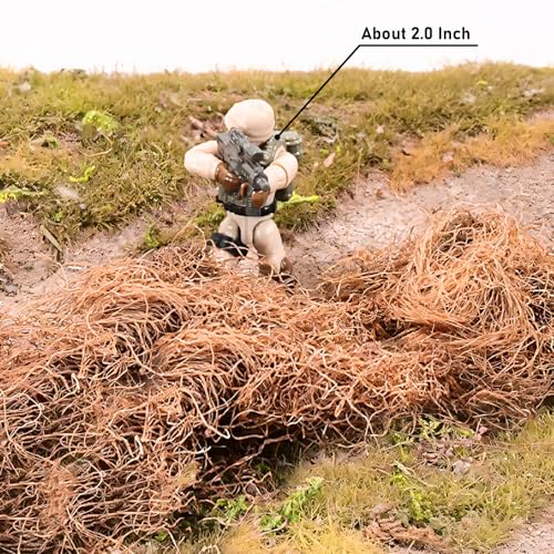 Warmtree Simulation Grass Miniature Static Grass Model Grass Diorama Supplies Artificial Grass for Diorama Materials Train Landscape Railroad Scenery Sand Military Layout Model - Image 2