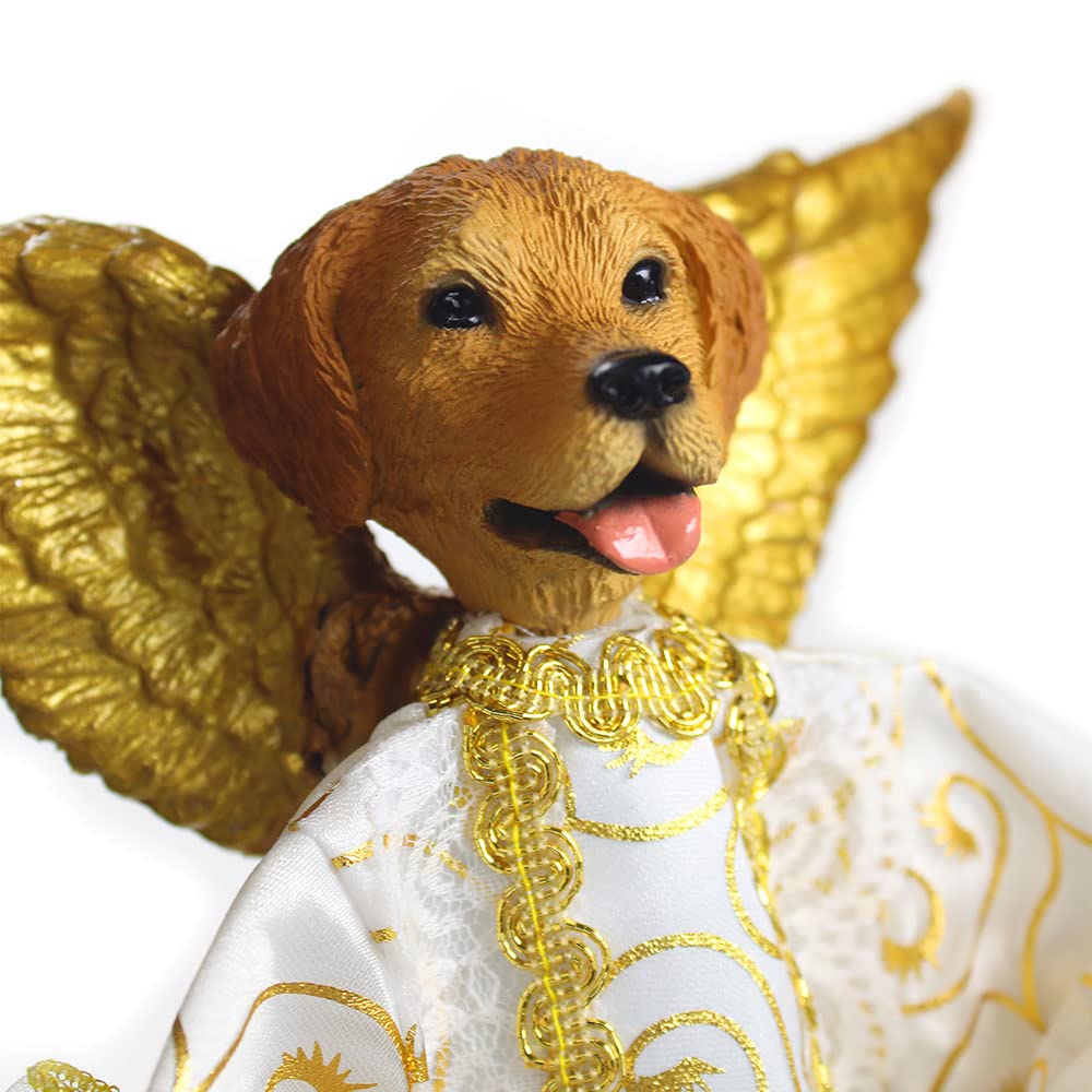 Golden retriever christmas tree topper Clearance