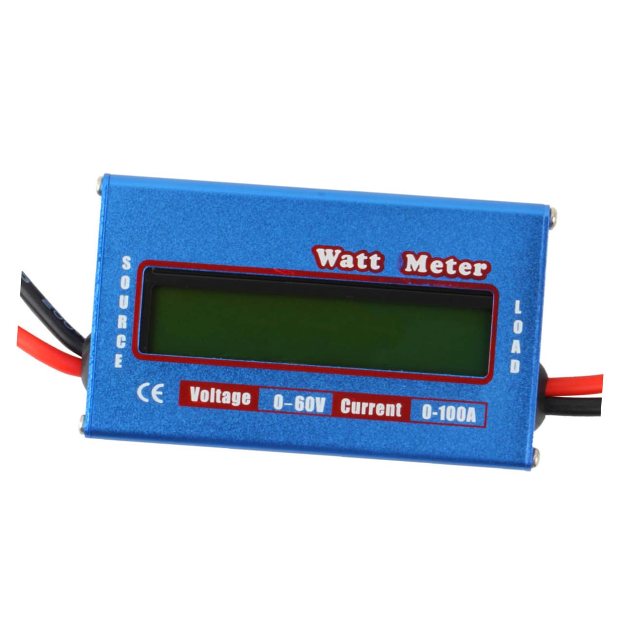 jojofuny 3piezas Medidor De Digital Lcd Para Baterías Rc Analizador De Voltaje y Energía Comprobador De Watt Para De Aeronaves y Energía Solar Azul