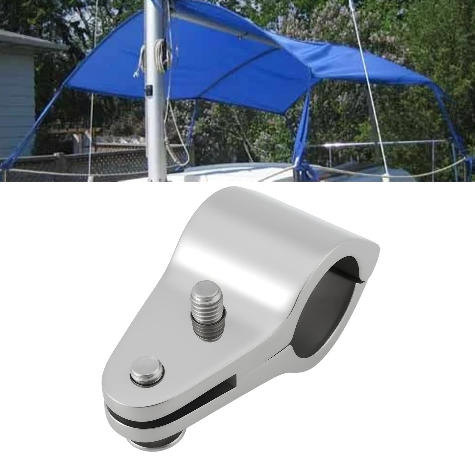 ECSiNG 2 Soportes de Riel Deslizante de Mandíbula de Acero Inoxidable 316 Compatible con Bimin La Instalación de Capotai