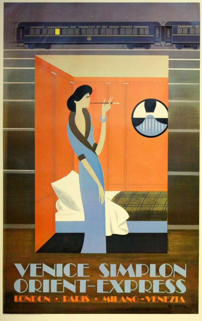 The Lady of The Orient Express : Art Print