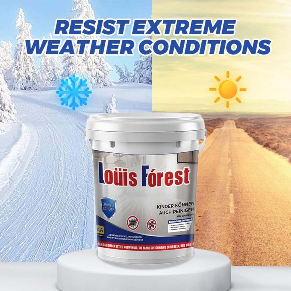 Louis Forest - Pintura epoxi para pisos, resina exterior de resina, revestimiento epoxi con efecto mármol de alto brillo, impermeable y antideslizante, segura y respetuosa con el medio ambiente