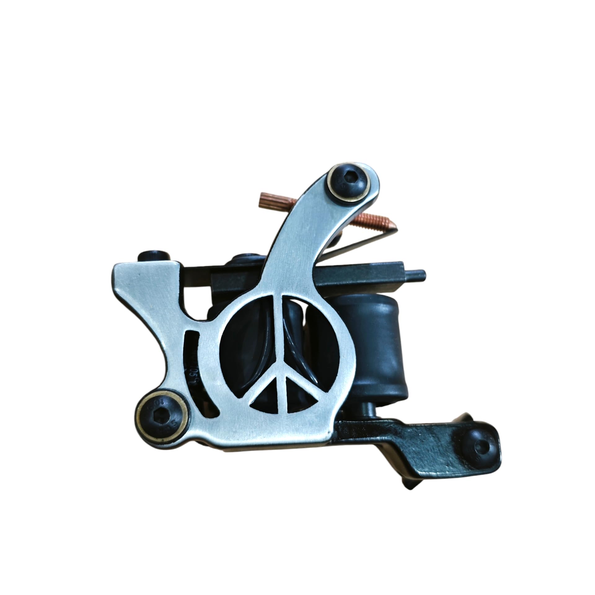 Line art Coil Tattoo Machine, Peace Sign Frame, D13, for Lining & Shading-image-30