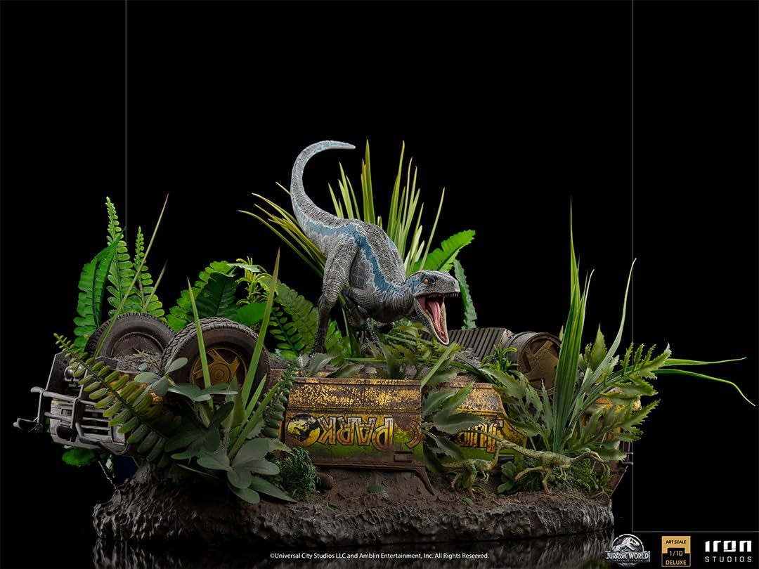 JURASSIC WORLD FALLEN KINGDOM - Blue Deluxe - statuetka ArtScale 1/10 24 cm