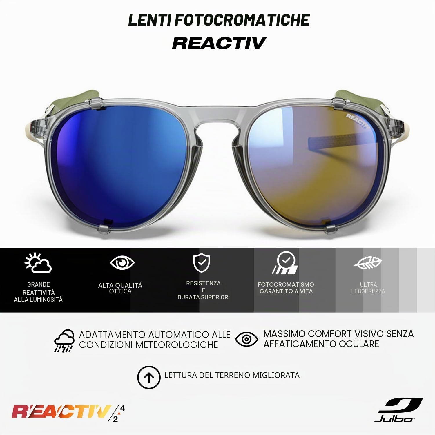 Julbo Millenium Occhiali da sole Alpinismo, escursionismo, trekking, vela Unisex - Adulto (Pacco da 1)