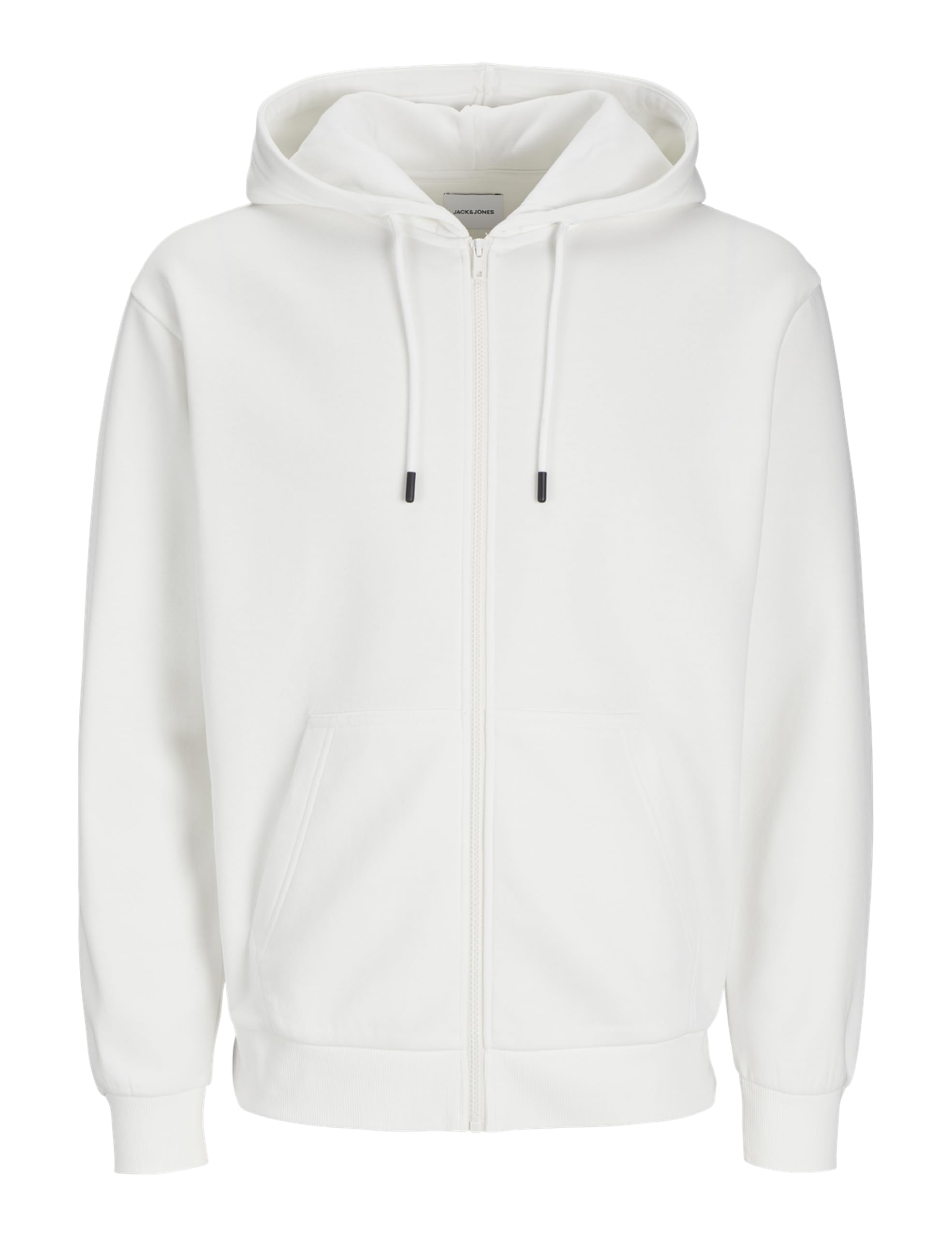 JACK&JONES JJEBRADLEY Sweat Zip Hood Noos, Cloud dancer, XL