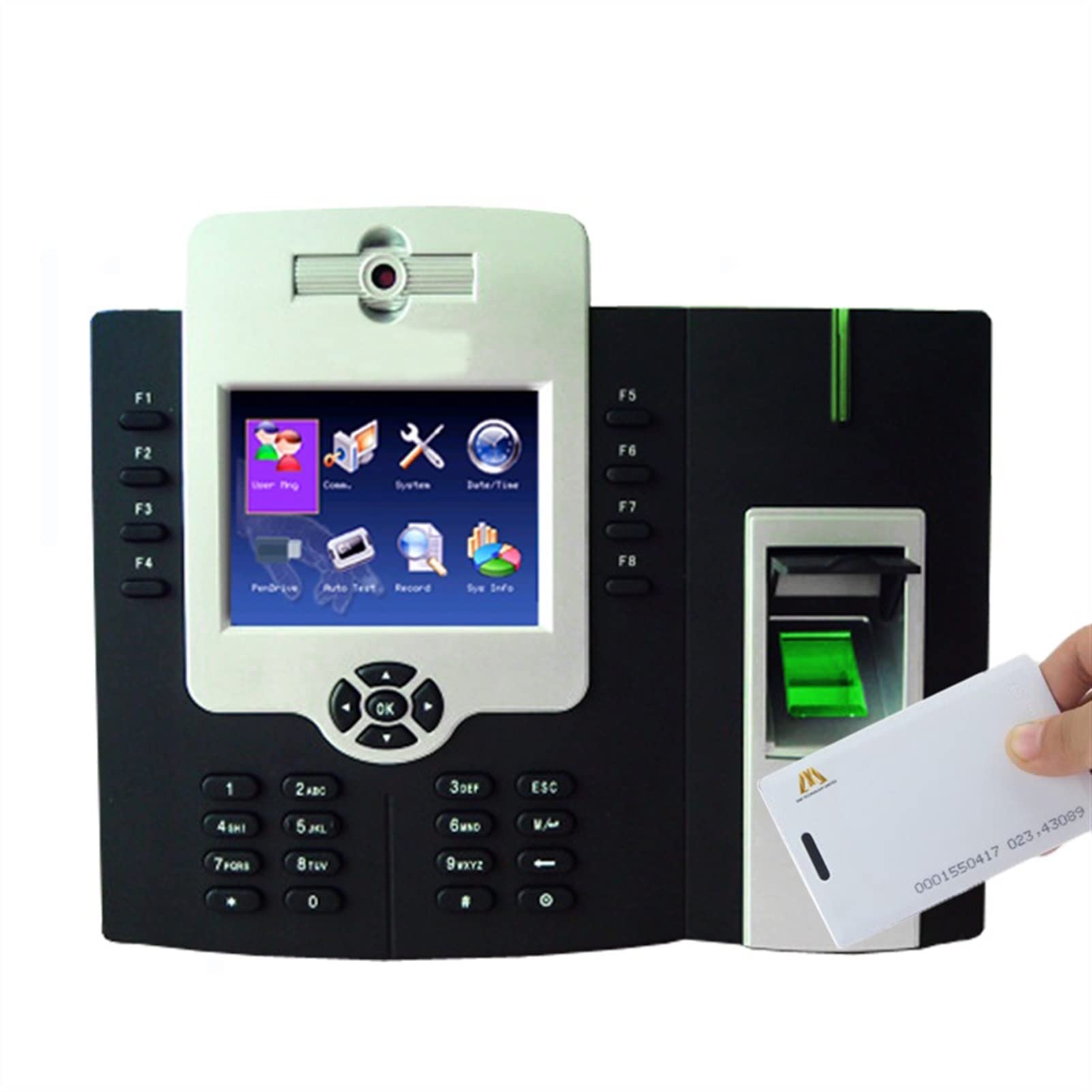 Mthckxjbsuz Iclock880-H-Id Clocking In Machine, Iclock880-H 50000 Users Biometric Fingerprint Recognition Employee Time Attendance Machine Tcp/Ip Door Access Control System(Iclock880-H-Id)