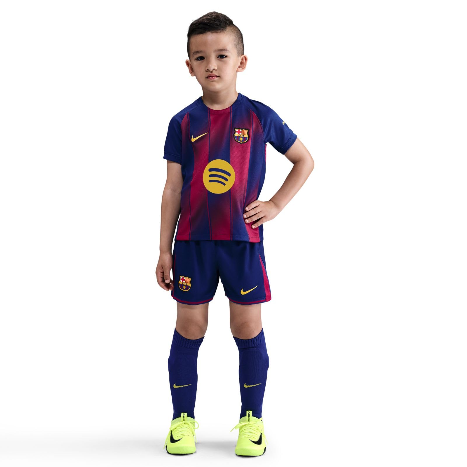 NIKE Fc Barcelona 2025/26 Stadium Home Dreiteiliges Nike Replika Fußballtrikot-set Für Jüngere Kinder Conjunto de camiseta de fútbol Unisex niños