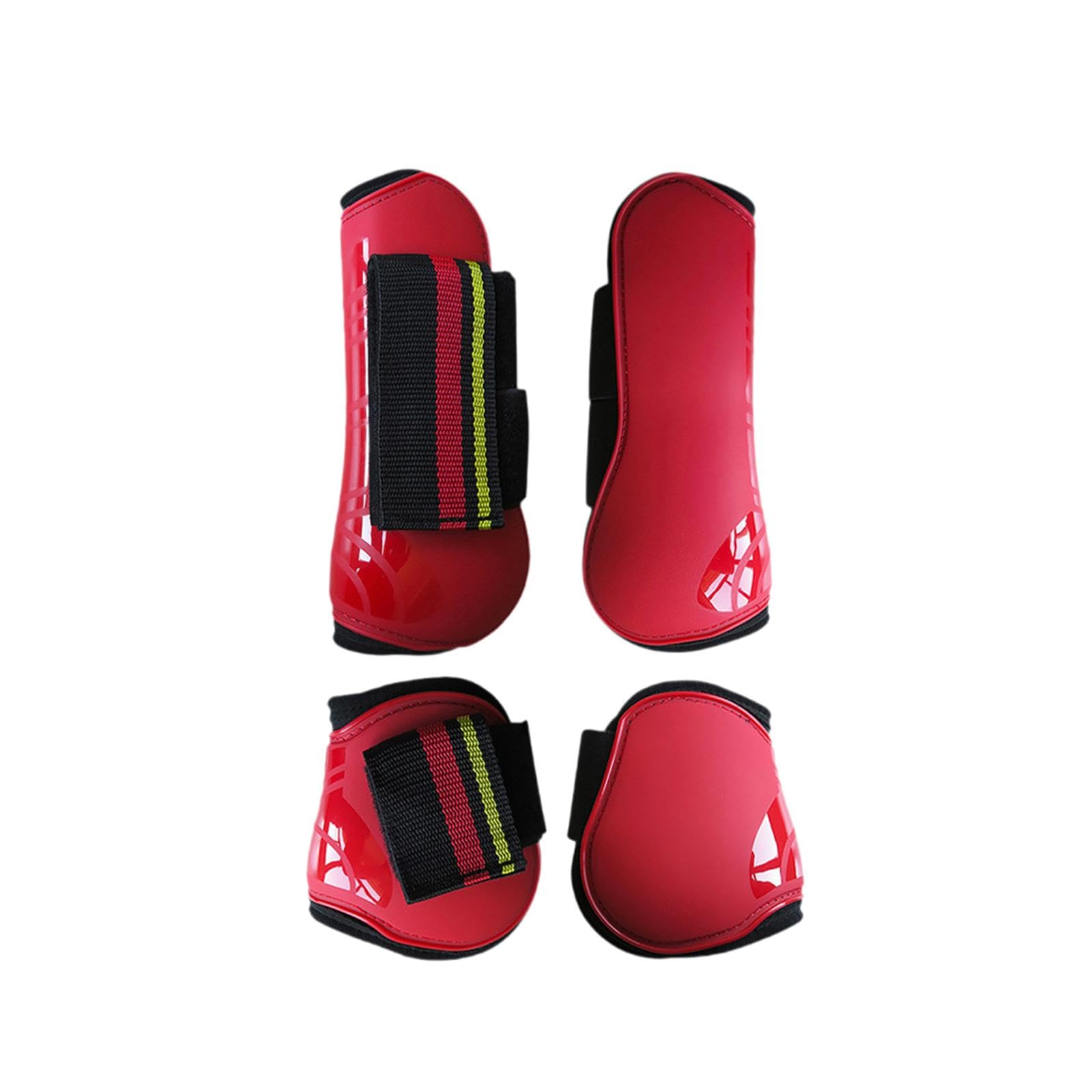 Juego de envolturas para piernas de Botas de tendón de Caballo, 4 Piezas, Polainas de Caballo, Botas de Caballo para Patas Delanteras y traseras para