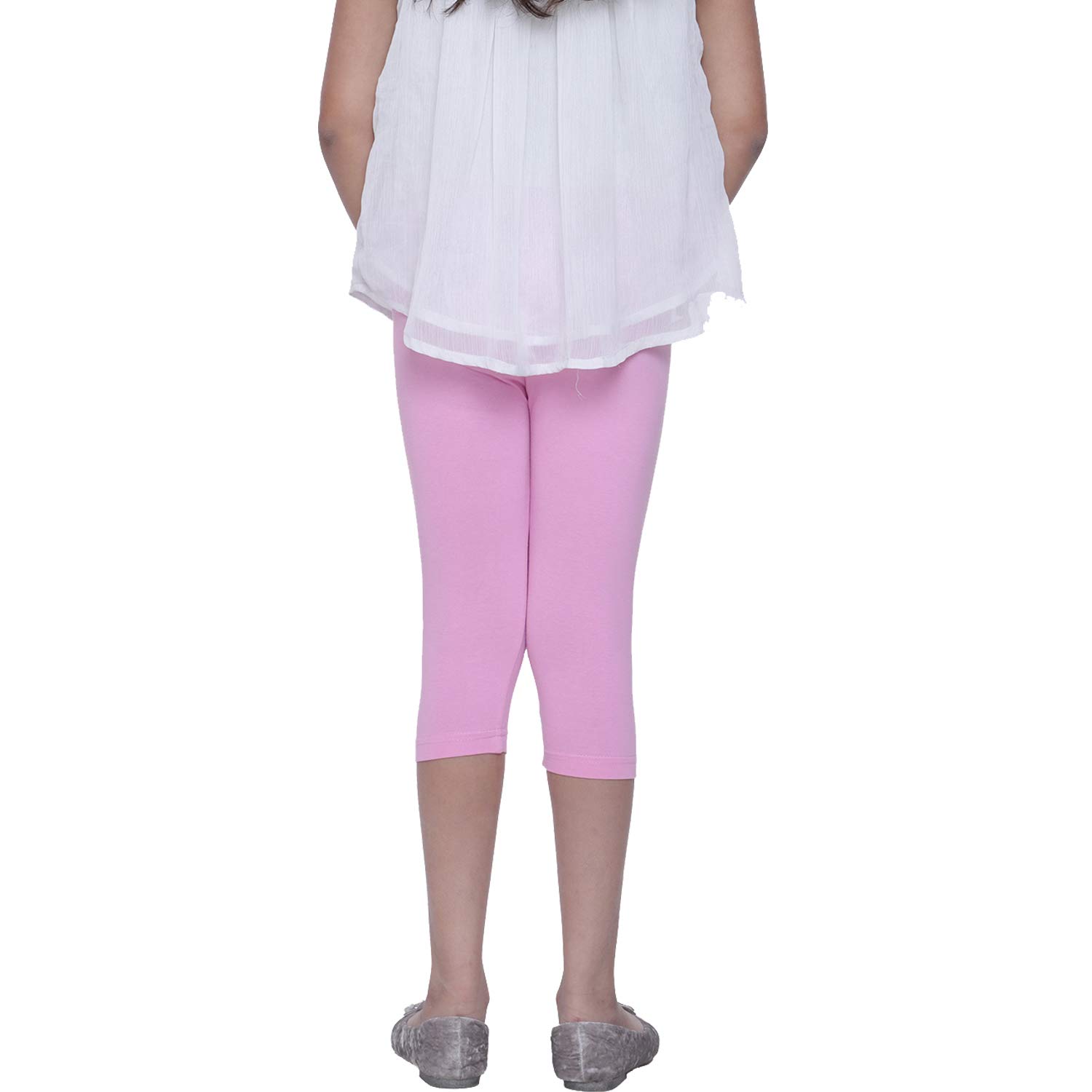 Robinbosky Premium Girls CapriLeggings Blue Green and Pink Value Combo Pack of 3 (12-13 Years, Blue Danube,Mint Green and Pink Lady) - Image 6 thumbnail