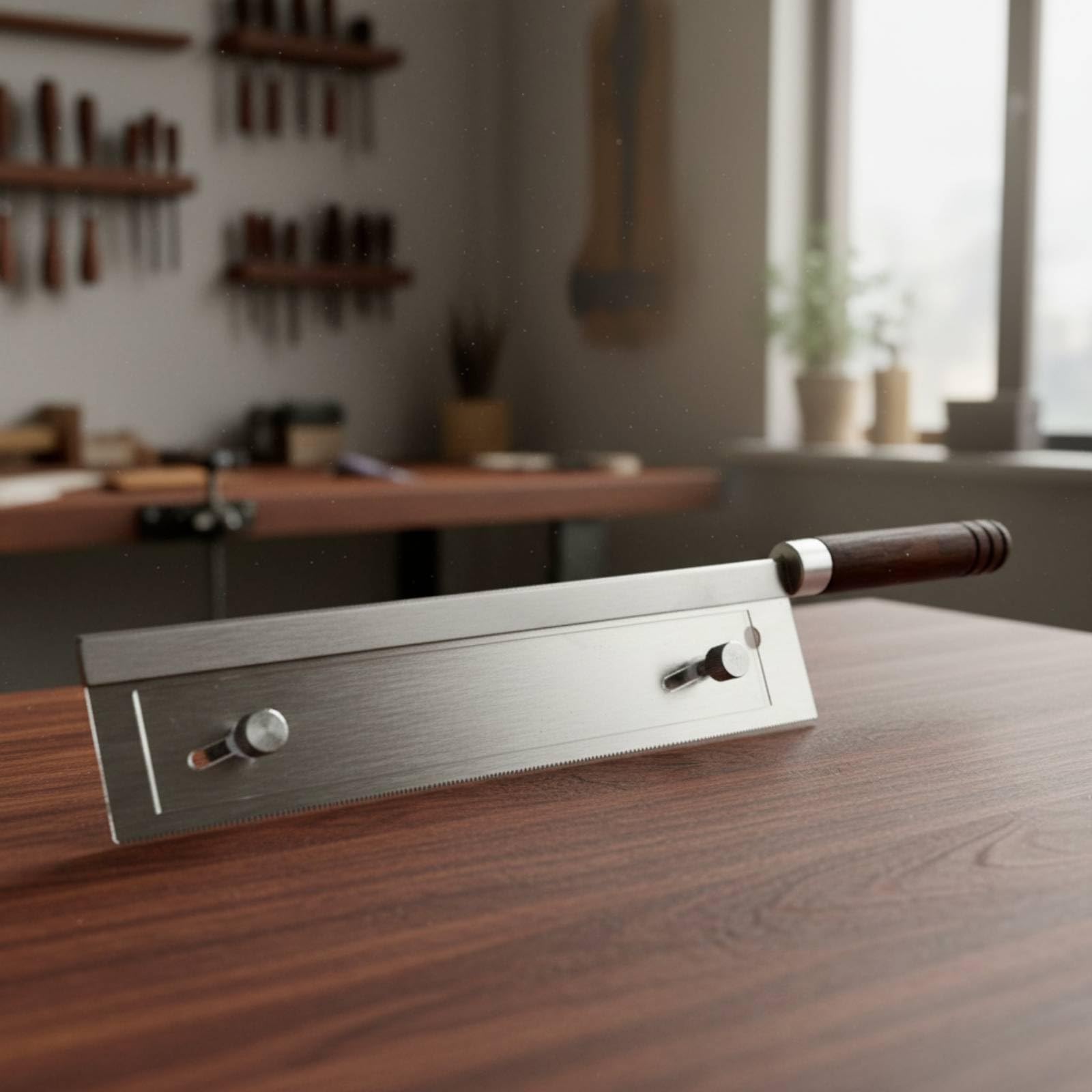 Seghetto da Traforo con Manico in Legno Regolabile Utensile da Taglio Sottile Utensile per Officina