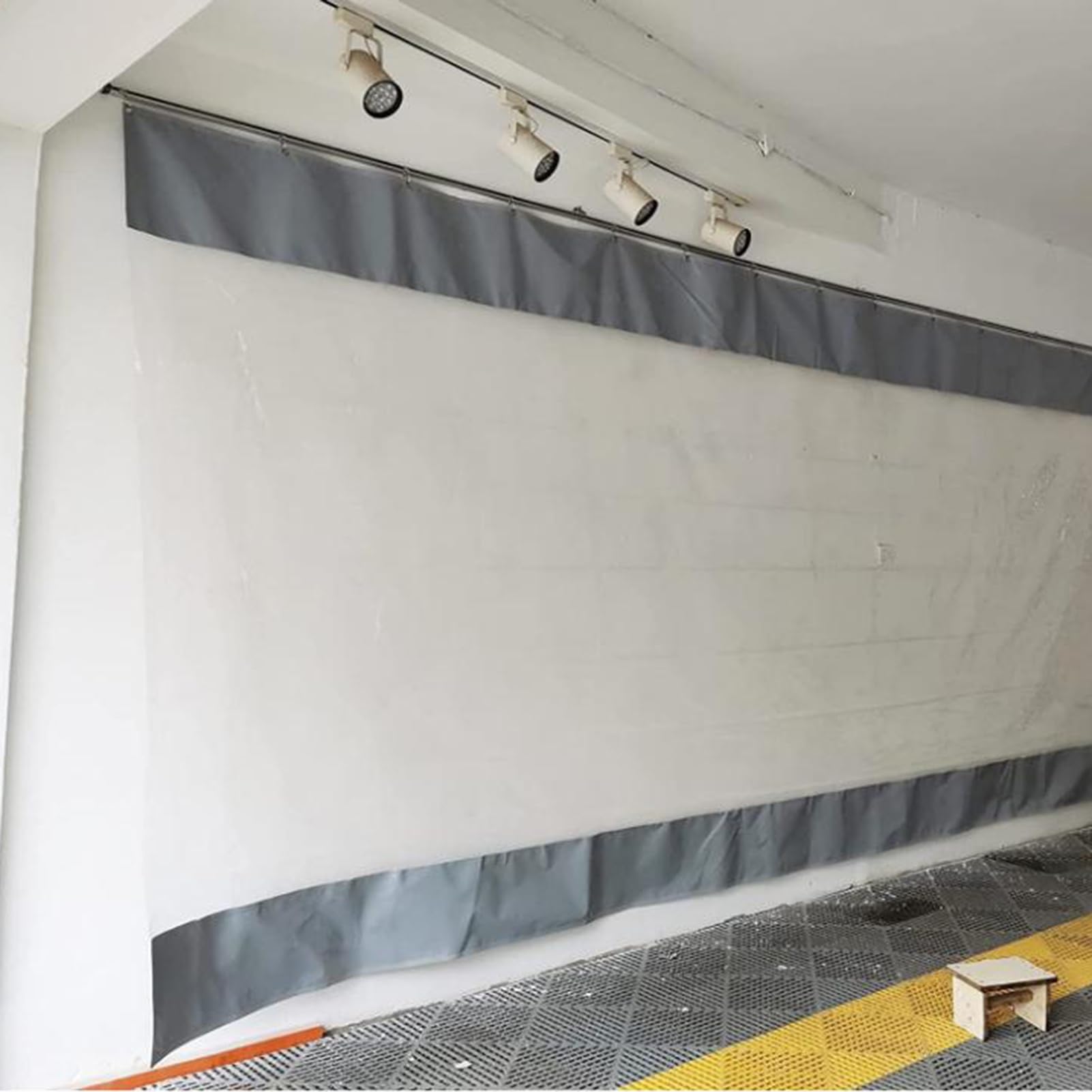 Telone laterale in PVC trasparente impermeabile, per patio, veranda, garage e balcone, copertura in vinile resistente (3,5 x 3,5 m)
