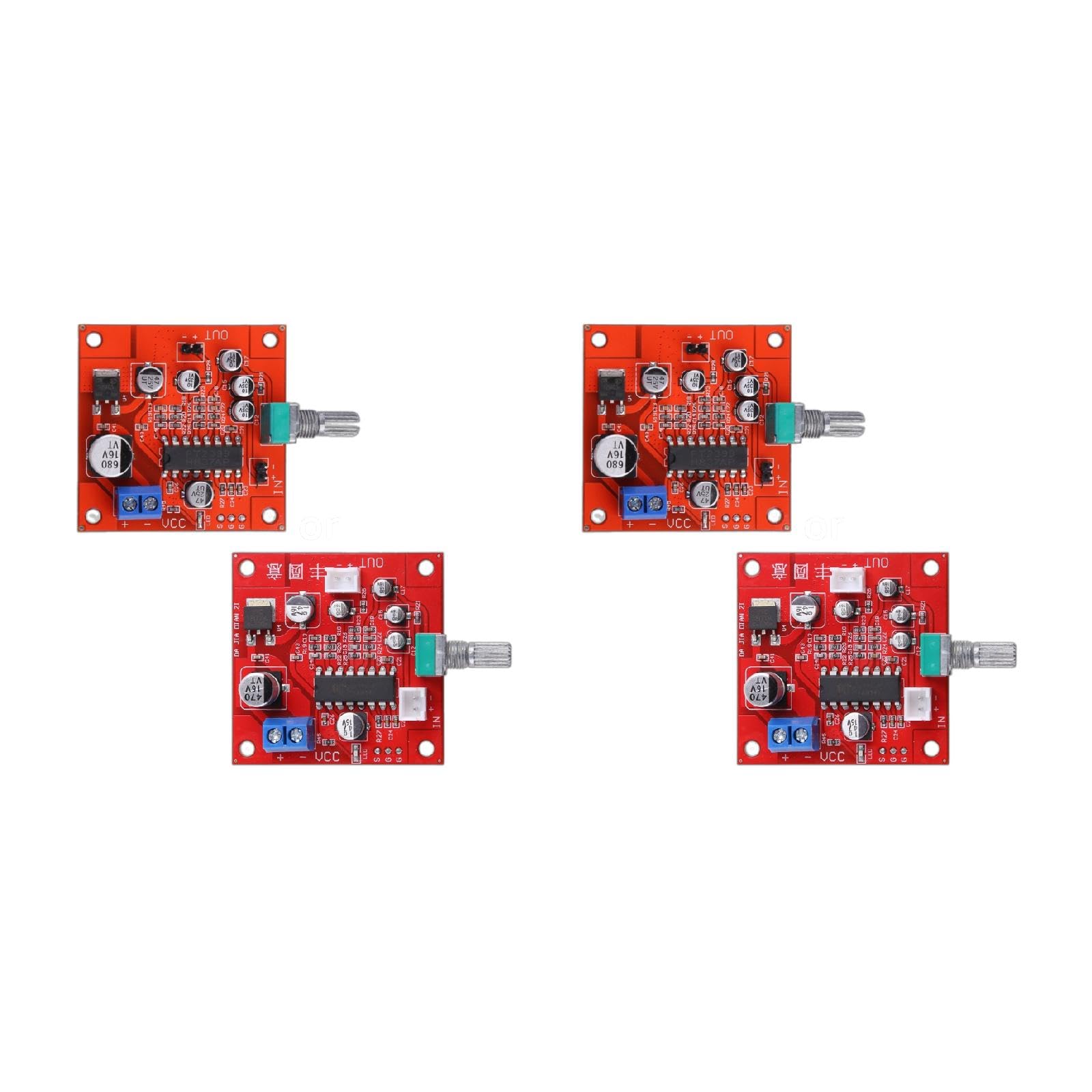 NGCG 2Pieces PT2399 Microphone Reverb Plate Reverberation Board No Preamplifier for DC 6V-15V, Orange