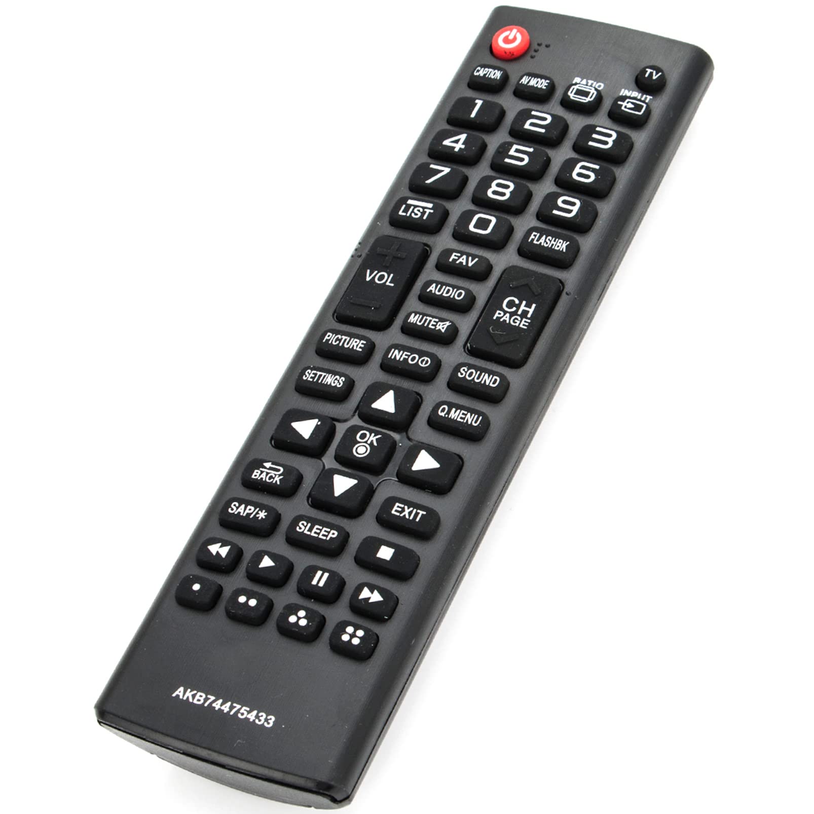 Mimotron Generic AKB75095330 Remote Control for LG TVs 28LJ400B / 28LJ400B-PU / 28LJ400BPU
