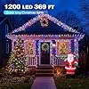 Domolli Christmas Lights 1200 LED 394 FT, IP67 Waterproof Christmastree Lights with 8 Modes, Remote Control 3 Timers & Memory Function Xmas Decorations for House and Holiday (Multicolor) #1
