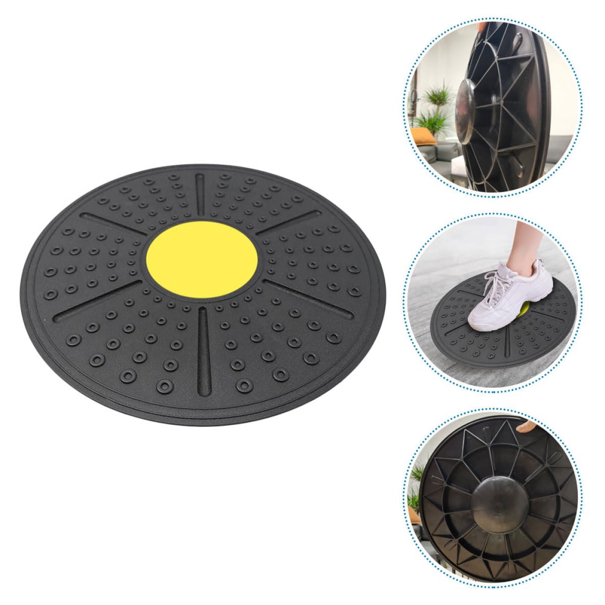 Tavola Fitness Balance Board in PP Antiscivolo per Allenamento di Stabilità e Coordinazione Accessorio per Esercizi Core e Riabilitazione Adatta Casa e Ginnastica