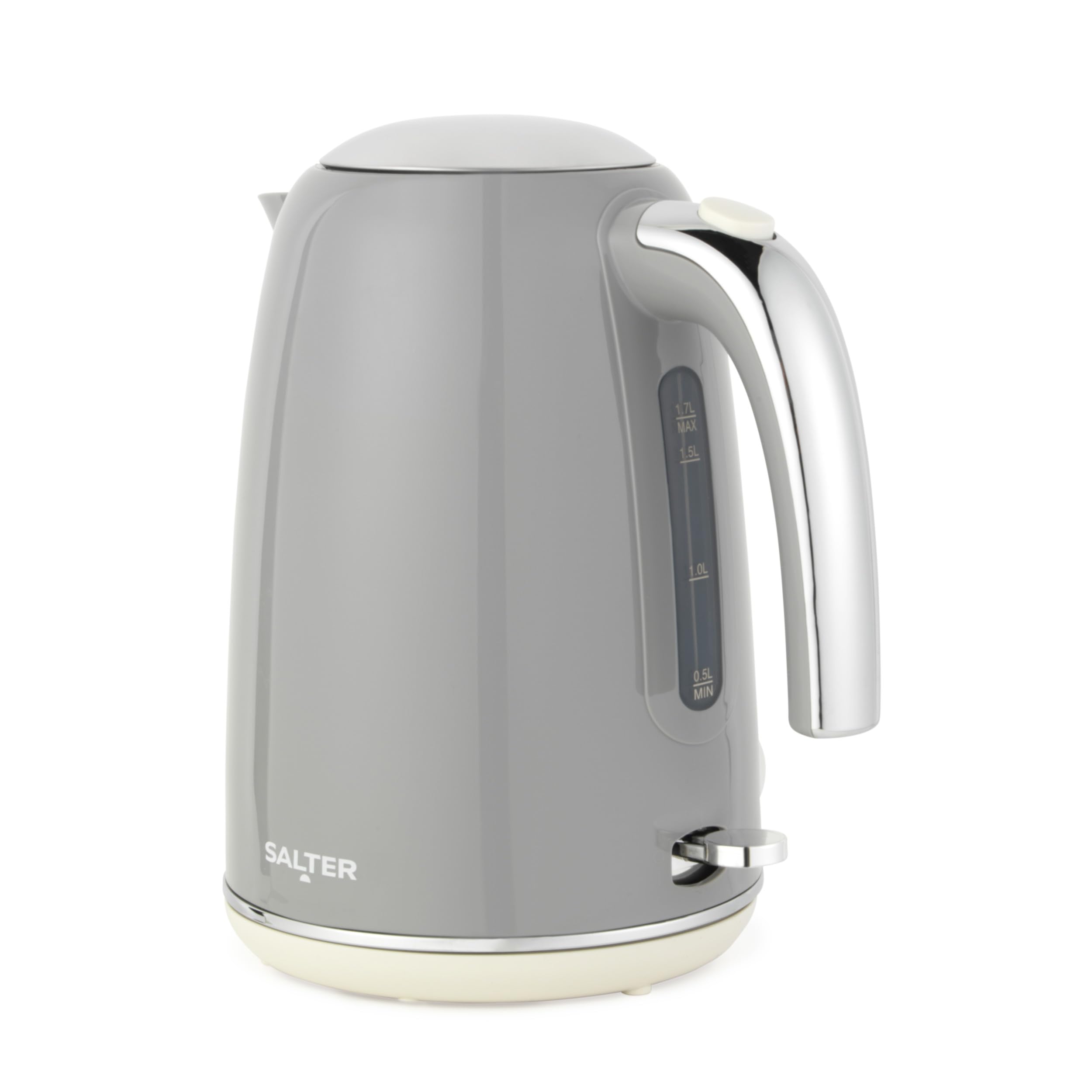 Salter Retro Kettle 1.7 L 3 kW Rapid Boil, Grey