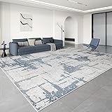 Photo Gallery tappeto salotto lavabile e morbido 110 x 190 cm, pelo corto antiscivolo, per camera da letto studio cucina, stile modernostile inchiostro moderno blu Photo Gallery tappeto salotto lavabile e morbido 110 x 190 cm, pelo corto antiscivolo, per camera da letto studio cucina, stile modernostile inchiostro moderno blu