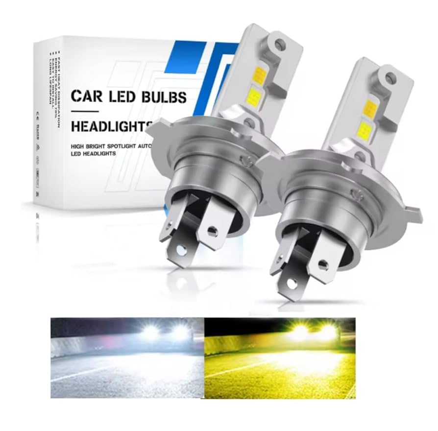 Amazon | スーパーブライト H4 LED 2色 ヘッドライト バイク 車