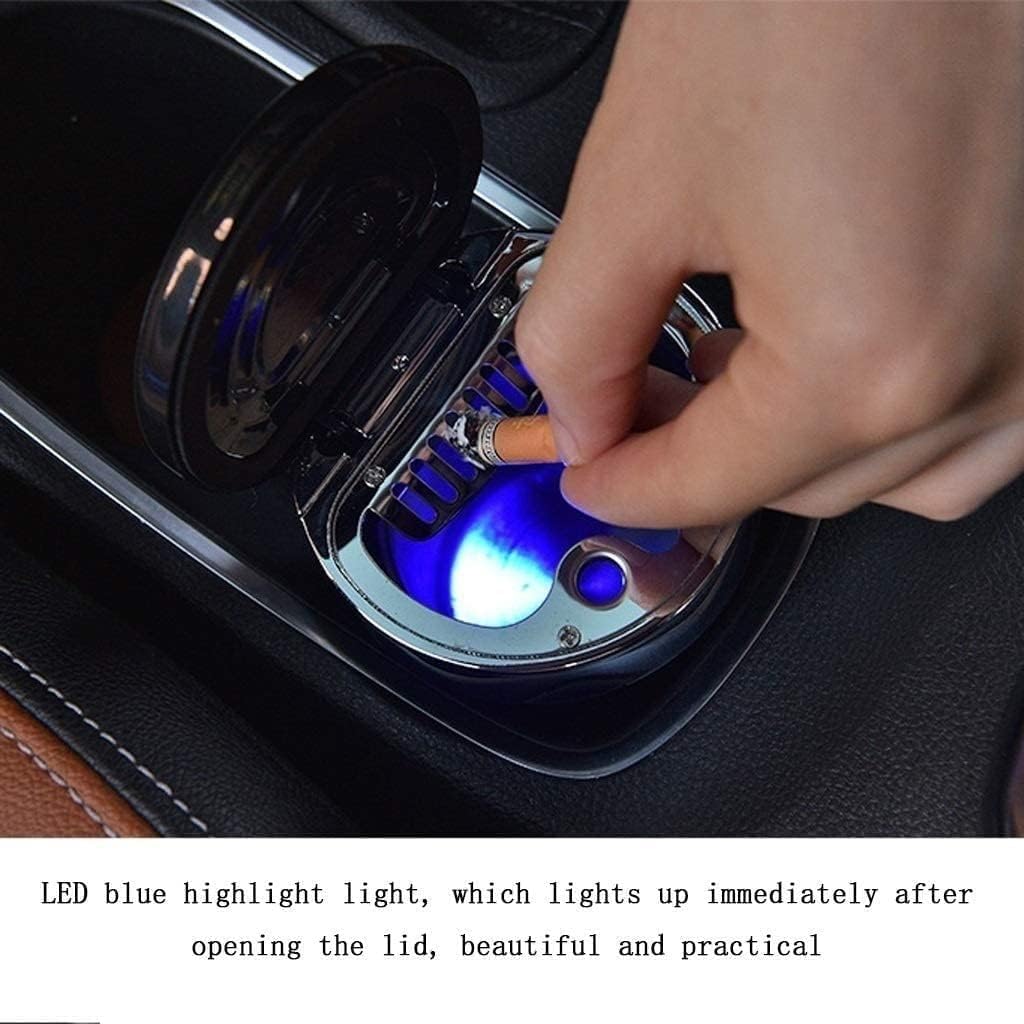 Car Ashtrays Smoking Cup Cigarette Holder and Cover Lid, Smokeless Ashtry, Removable for Cleaning/Good Sealing