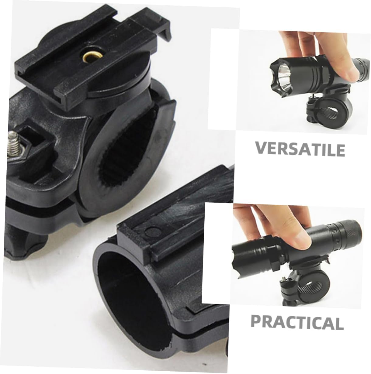 4pcs Bicycle Flashlight Holder Mount Stand Clip Rack for Bike Handlebar Accessory