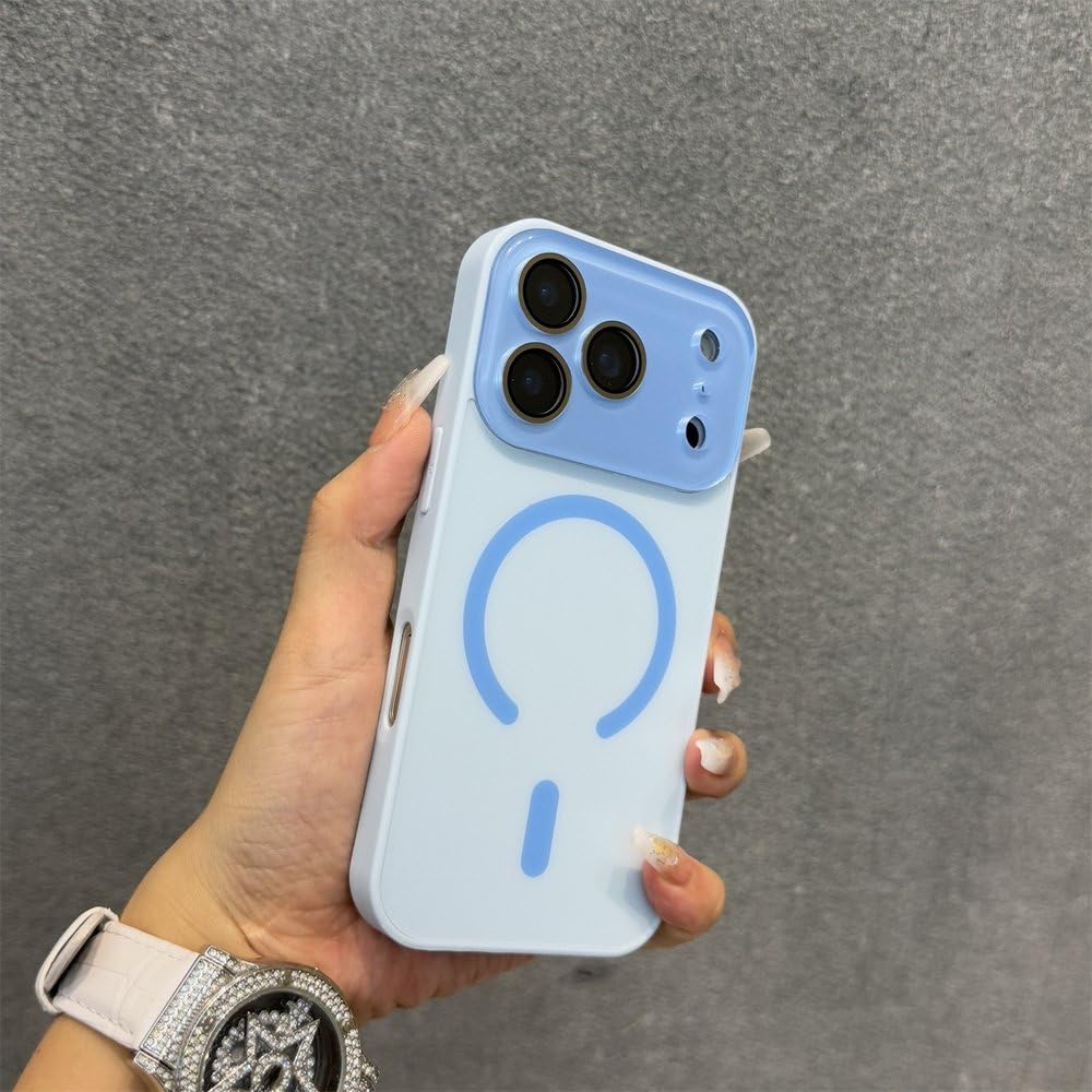 Coque magnétique iPhone 17 et 16 mate bleu ciel pour vos déplacements - 6