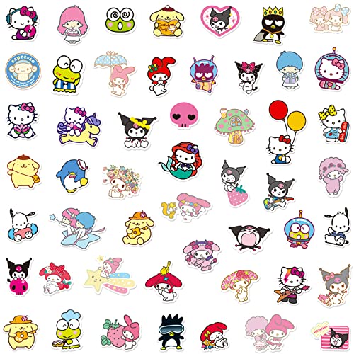Zcxdf SLO00 Kids Catoon Stickers Pack 50Pcs Cute Stickers Pack Anime Mixed Stickers Kawaii Sticker Gifts thumb #1