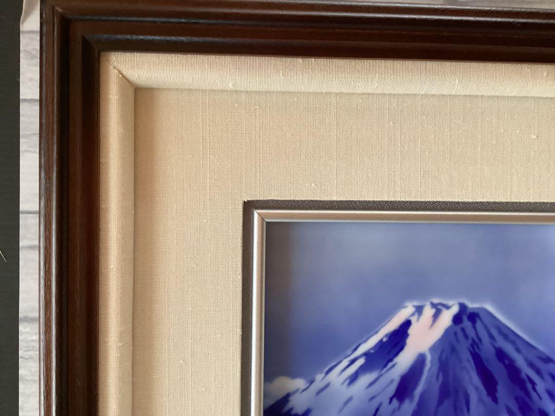 深川製磁　陶板画 Amazon.co.jp: 深川製磁 陶板画 額入り 2つ 山 海 富士山