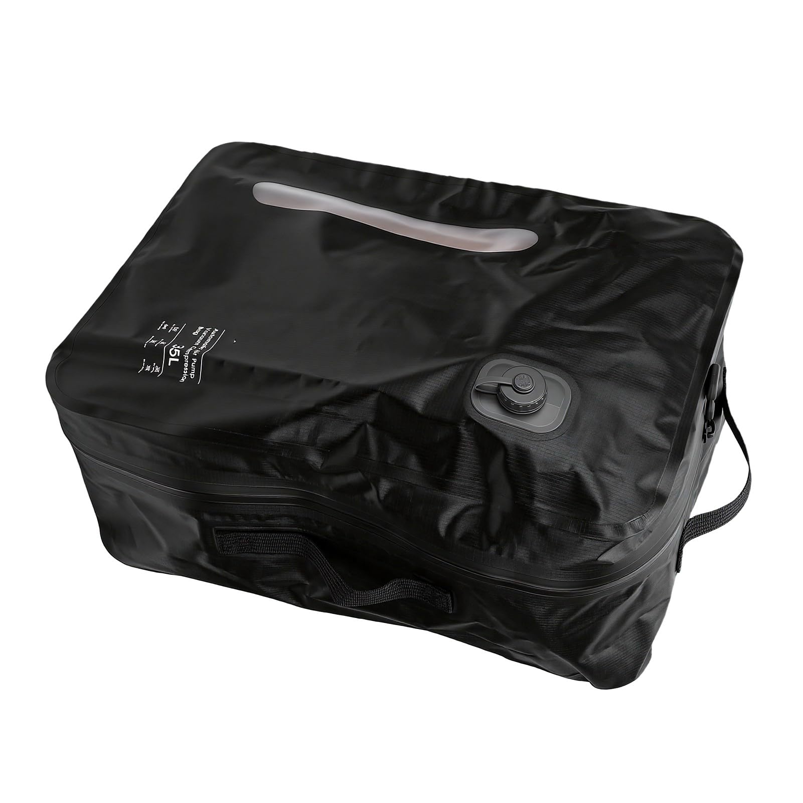 Duokon Bolsas de Vacío para Viajes, Cubos de Embalaje de Compresión Reutilizables de 35L, Bolsas Selladas para Maleta de Mano y Mochila de Viaje (BLACK)