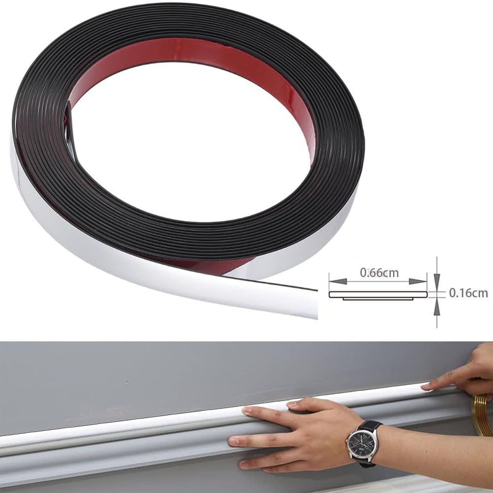Tile Trim, Peel and Stick Wall Moulding Panels, Peel and Stick Moulding Trim, Beading for Mirror Floor, Cabinet, Ceiling - Image 3