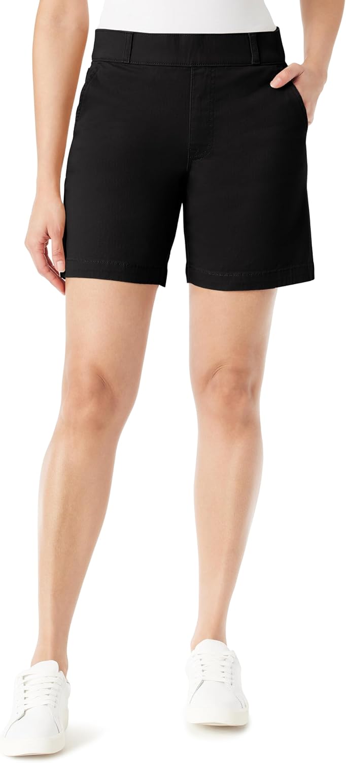 Gloria Vanderbilt Women’s Shape Effect Comfort Waist Pull on Short Standard Gloria Vanderbilt Women’s Shape Effect Comfort Waist Pull on Short Standard