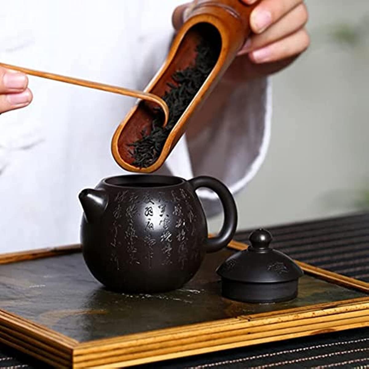 Ceramiczny mini zestaw do herbaty Gungfu 110 ml Klasyczny fioletowy czajniczek Surowa ruda Czarny błoto Smocze jajko Czajnik odpowiedni do podróży, domu, na zewnątrz i do biura